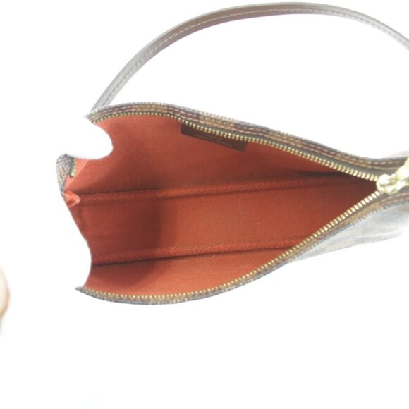 LOUIS VUITTON Brown Damier Canvas Pochette Pouch - Picture 6 of 10